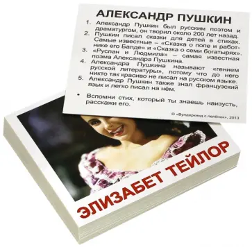 Носова, Епанова - Комплект мини-карточек "Выдающиеся личности" (40 штук) обложка книги