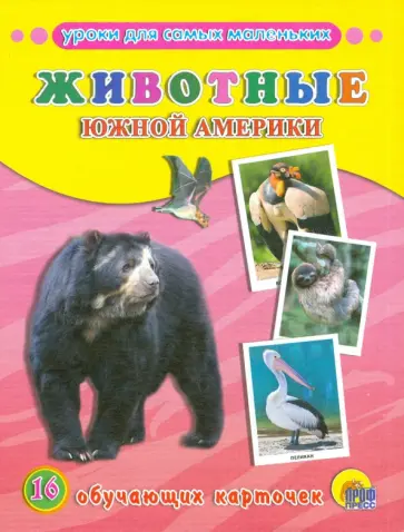 Обучающие карточки "Животные Южной Америки" Обучающие карточки "Животные Южной Америки" обложка книги