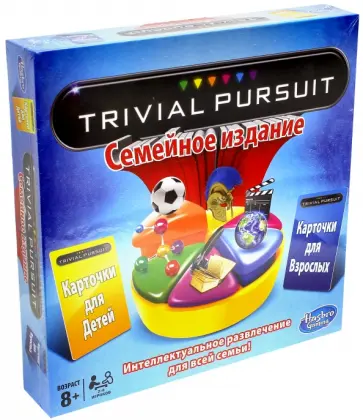 Семейная настольная игра "Тривиал Персьюит" (73013) обложка книги