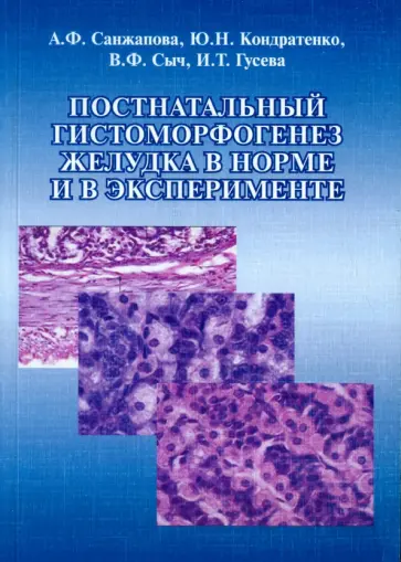 Сыч, Санжапова - Постнатальный гистоморфогенез желудка в норме и в эксперименте. Монография обложка книги