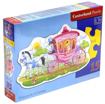 Puzzle-15 "Принцесса в карете" (В-015122) обложка книги