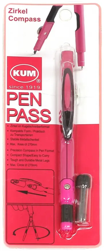 Циркуль с запасными грифелями Kum PenPass (5013321,212) обложка книги