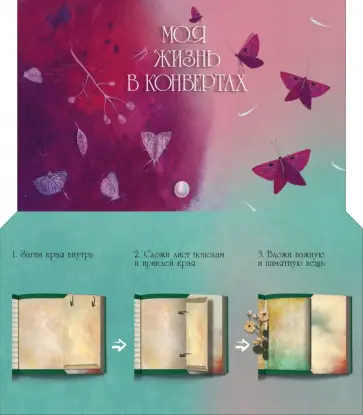 Моя жизнь в конвертах (розовый) обложка книги