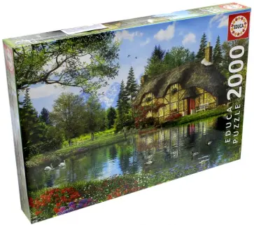 Пазл-2000 "Коттедж на пруду" (16774) обложка книги