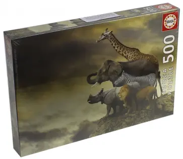 Пазл-500 "Животные на краю скалы" (16737) обложка книги