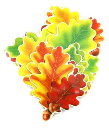 Набор украшений "Дубовые листья" на скотче (КМ2-9284) обложка книги