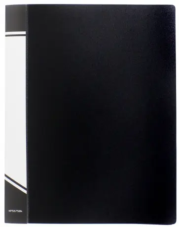 Папка чертежная inФОРМАТ. С 4 кольцами и карманом. Черная. А4 (NP5575Bk) Папка чертежная inФОРМАТ. С 4 кольцами и карманом. Черная. А4 (NP5575Bk) обложка книги