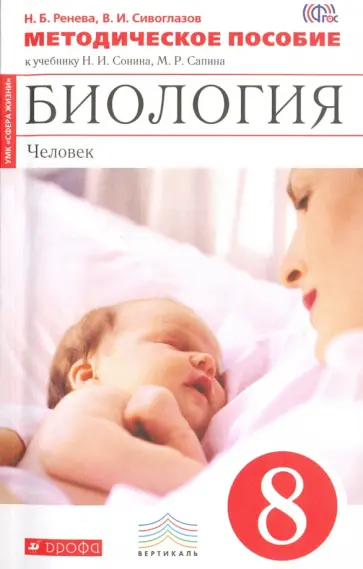 Сивоглазов, Ренева - Биология. Человек. 8 класс. Методическое пособие к уч. Н.И. Сонина, М.Р. Сапина. Вертикаль. ФГОС обложка книги