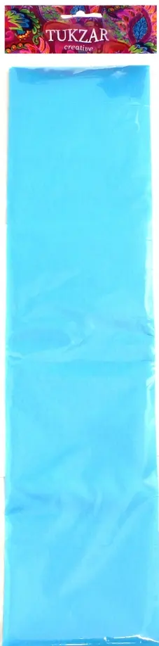 Бумага цветная крепированная, голубая (TZ 15112) обложка книги