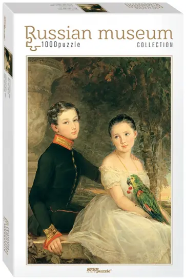 Step Puzzle-1000 "Кристина Робертсон. Дети с попугаем" (79213) обложка книги