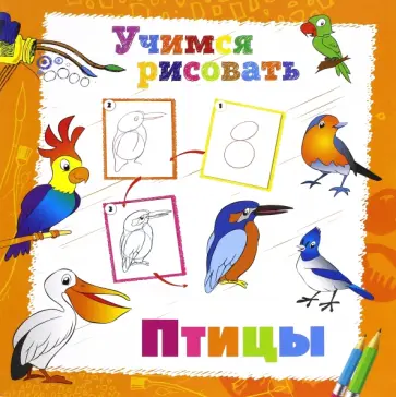 Учимся рисовать. Птицы обложка книги