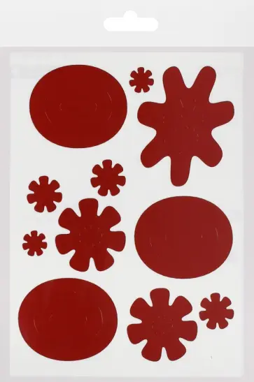 Световозвращающий стикер "Арт красный" (15х20, набор) обложка книги