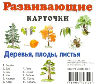 И. Меньшиков - Деревья, плоды, листья обложка книги