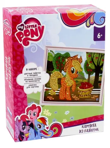 Набор для творчества, картина из пайеток "Эпл Джек" (GT9205) обложка книги