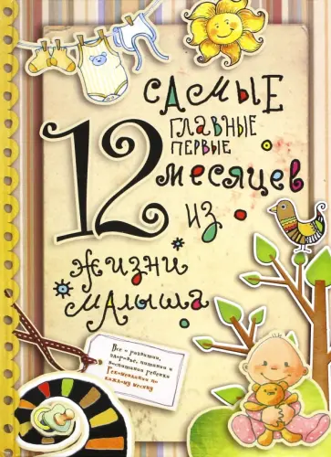 Самые главные первые 12 месяцев из жизни малыша обложка книги