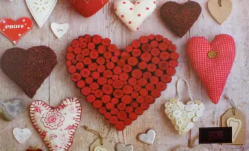 Накладка на стол "Hearts" (43х29см) (HS16-DPL) обложка книги