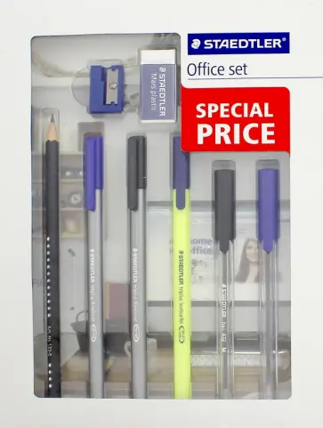 Набор пишущих принадлежностей Staedtler Office Set. 8 предметов (60SET1P) обложка книги