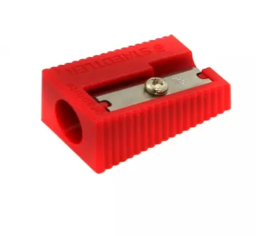 Точилка пластиковая на 1 диаметр (цвета корпуса  в ассортименте) обложка книги