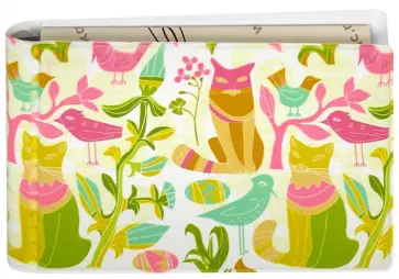 Визитница однорядная "Кот розовый" на 28 карт (2054.Т8) обложка книги