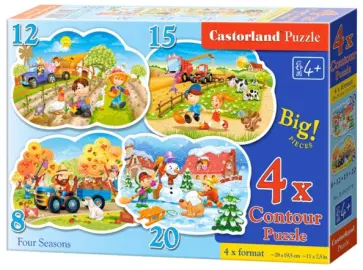 Puzzle-8х12х15х20 "Четыре сезона" (В-043019) обложка книги