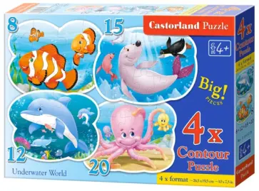 Puzzle-8х12х15х20 "Подводный мир" (В-043026) обложка книги