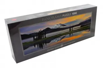 Puzzle-1000 "Озеро на закате" (29597) обложка книги