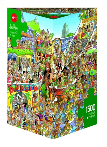 Puzzle-1500 "Карнавал в Рио" (29752) обложка книги