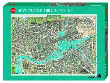 Puzzle-3000 "Город поп-музыки" (29759) обложка книги