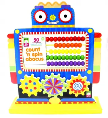 Развивающая игрушка со счетами "Робот", дерево (1999R) обложка книги