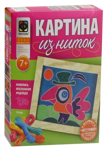 Картина из ниток "Птица" (409004) Картина из ниток "Птица" (409004) обложка книги