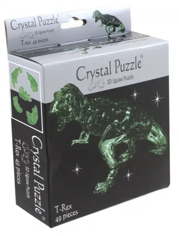 3D головоломка "Динозавр T-REX" зеленый (90334) обложка книги