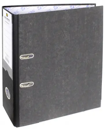 Папка-регистратор, А4, черный корешок обложка книги