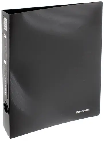 Папка 4 кольца (черная, 250 листов) (221349) обложка книги