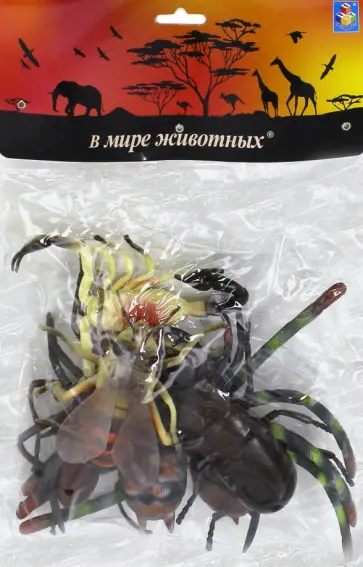 Набор игрушечных насекомых, 6 шт х 15 см (Т50525) обложка книги