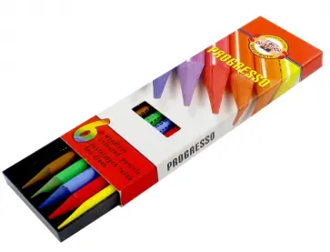 Карандаши цветные Progresso, 6 цветов, укороченные обложка книги
