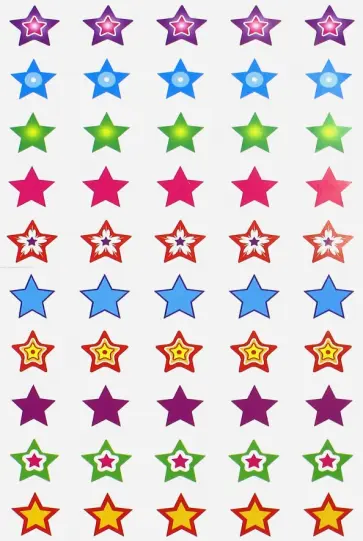 Наклейки для поощрения "Звёзды" (НМ-8248) обложка книги