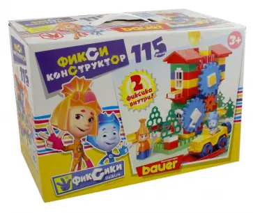 Конструктор  "Фиксики. Нолик и Симка" (115 элементов)(312) обложка книги