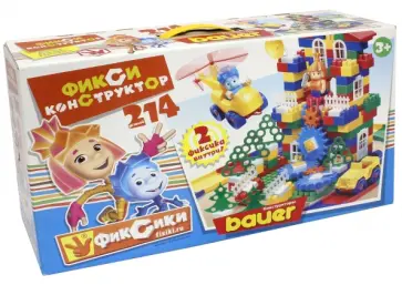 Конструктор  "Фиксики. Нолик и Симка" (214 элементов) (313) обложка книги