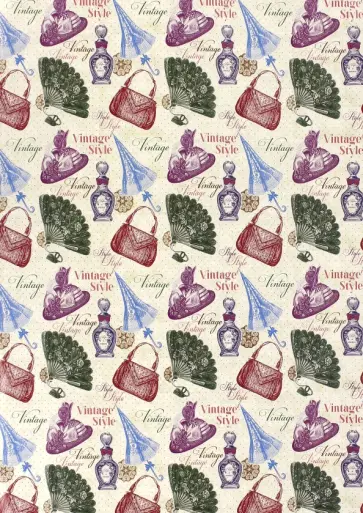 Бумага упаковочная "Винтажный стиль" (41879) обложка книги