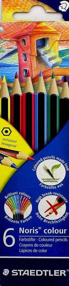 Карандаши Noris Club, 6 цветов Wopex "Johanna Basford" (185С6) обложка книги