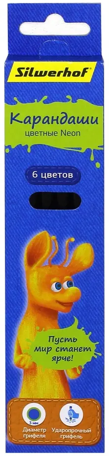 Карандаши цветные с эффектом "Neon" (6 цветов) (134205-06) обложка книги