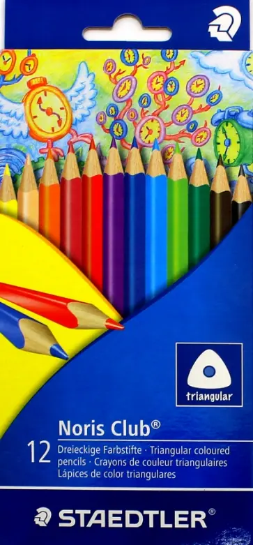 Набор карандашей цветных Noris Club, 12 цветов (1270C12) обложка книги