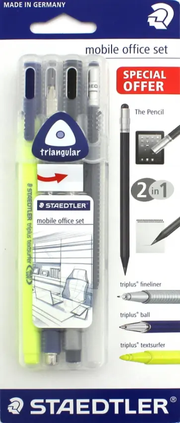 Набор пишущих принадлежностей Triplus Mobile Offer (60SB4P) обложка книги