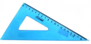 Треугольник пластмассовый прозрачный (30°, 18 см) (ТК49) обложка книги