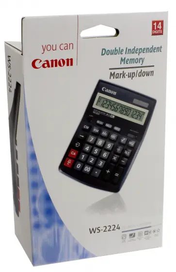 Электронный калькулятор Canon (WS-2224) обложка книги