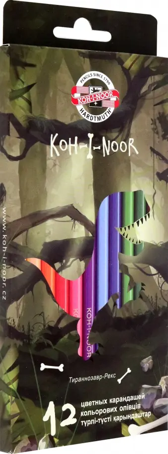 Набор карандашей 12 цветов Dino обложка книги