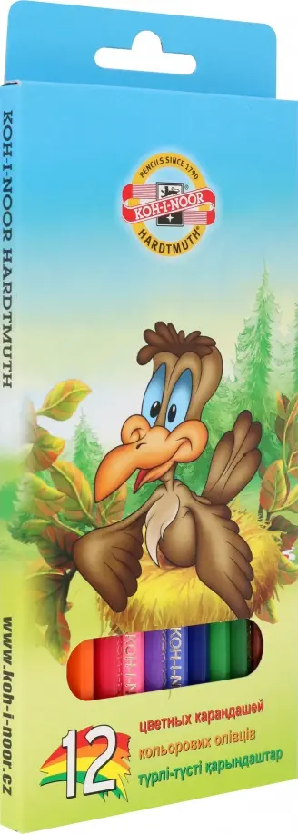 Набор карандашей 12 цветов Птицы обложка книги