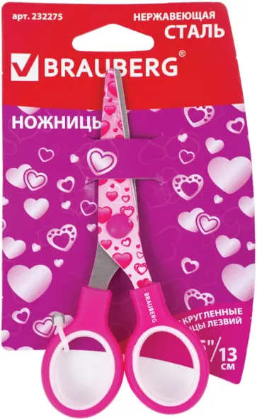 Ножницы "Сердечки", 130 мм. (232275) обложка книги