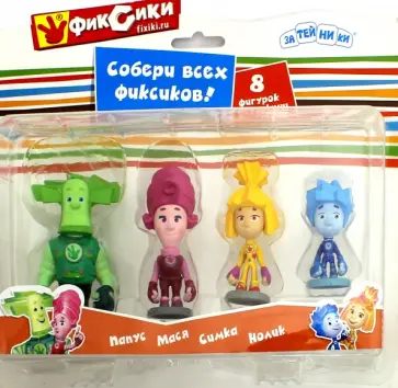 Фигурки "Семья Фиксиков", 4 штуки в блистере (GT8626) Фигурки "Семья Фиксиков", 4 штуки в блистере (GT8626) обложка книги