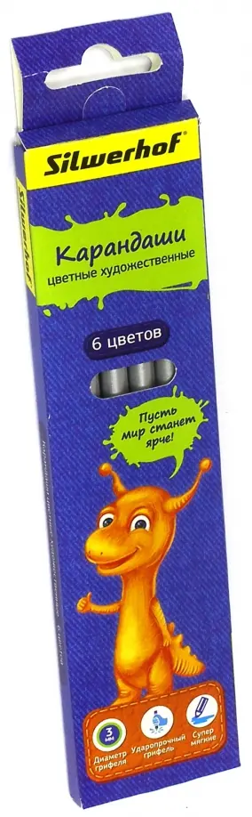 Карандаши художественные "Джинсовая коллекция" (6 цветов) (134207-06) обложка книги